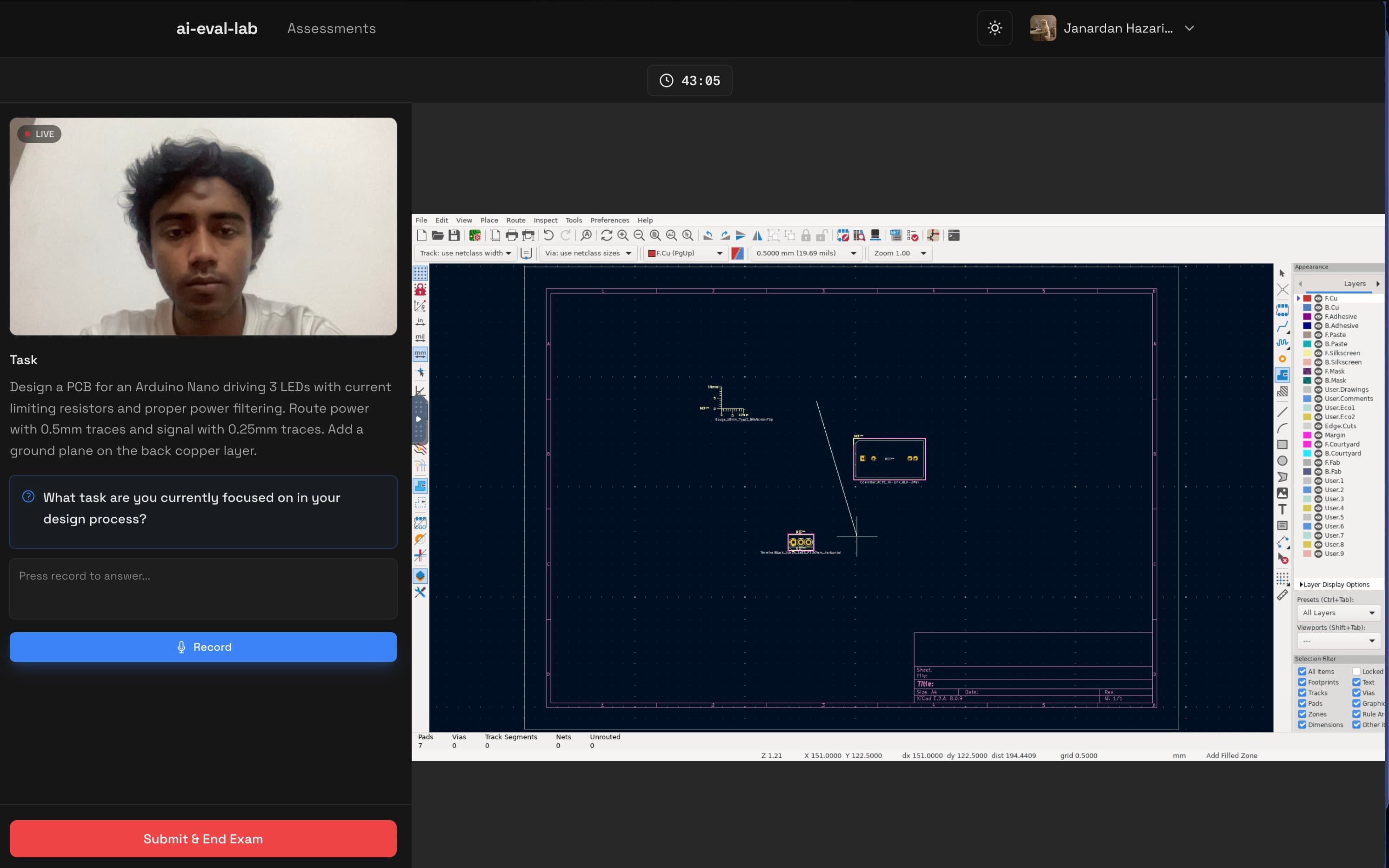 ai-eval-lab - AI-Proctored Skill Assessment Platform — screenshot 1